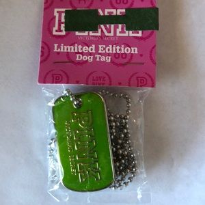 Victoria’s Secret Dog Tag Necklace Rare Limited